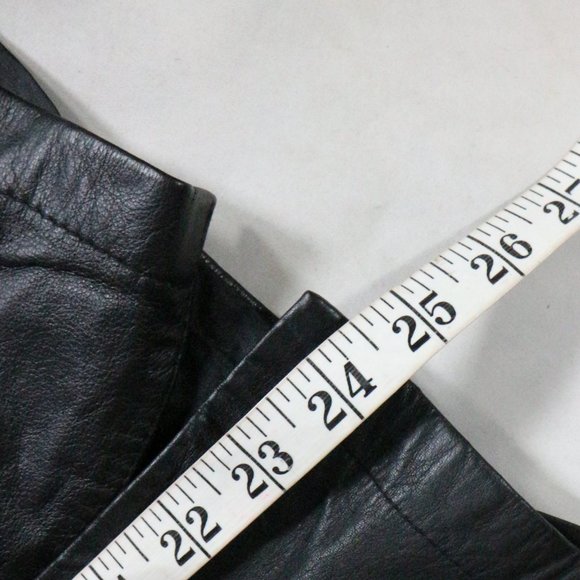 VTG CALLIOPE Leather Works A-Line Rear Slit Skirt Sz 8 - Picture 9 of 13